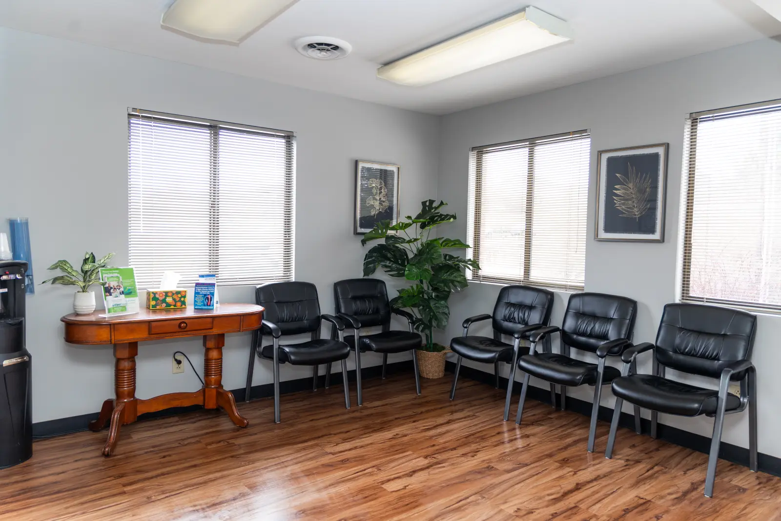 The waiting room at Pelphrey Chiropractic, 616 Wellington Way, Suite A, Lexington, KY